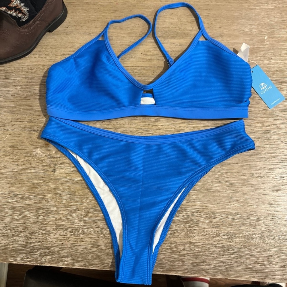 Blue Women's Swimwear Set